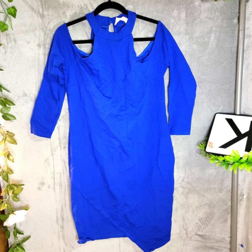 Royal Blue off the shoulder Dress
